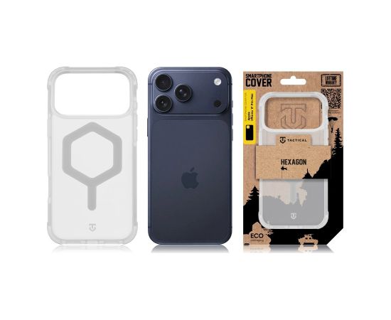 Tactical MagForce Hexagon Cover Aizsargapvalks priekš Apple iPhone 17 Pro Max / balts Neoriģinālie Maciņi