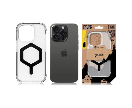 Tactical MagForce Hexagon Cover Защитный чехол для Apple iPhone 15 Pro / чёрный Чехлы - альтернативные