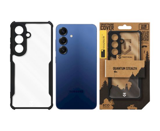 Tactical Quantum Stealth Cover Защитный чехол для Samsung Galaxy S26 / прозрачный/чёрный Чехлы - альтернативные