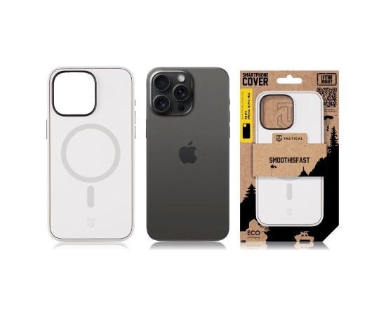 Tactical MagForce SmoothIsFast Cover Защитный чехол для Apple iPhone 15 Pro Max / меловый Чехлы - альтернативные