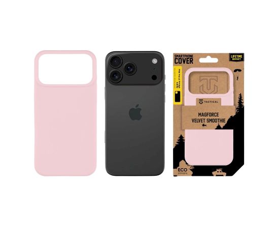 Tactical MagForce Velvet Smoothie Cover Aizsargapvalks priekš Apple iPhone 17 Pro Max / rozā pantera Neoriģinālie Maciņi
