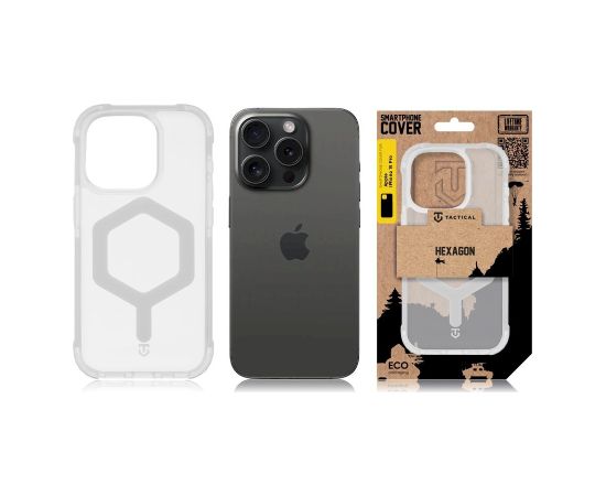 Tactical MagForce Hexagon Cover Защитный чехол для Apple iPhone 15 Pro / белый Чехлы - альтернативные
