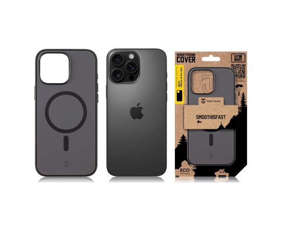 Tactical MagForce SmoothIsFast Cover Aizsargapvalks priekš Apple iPhone 16 Pro Max / asfalts Neoriģinālie Maciņi