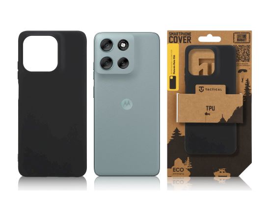 Tactical TPU Cover Aizsargapvalks priekš Motorola Moto G56 / melns Neoriģinālie Maciņi