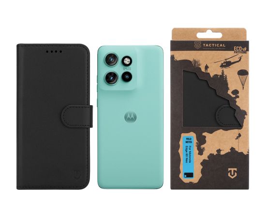 Tactical Field Notes Aizsargapvalks priekš Motorola Edge 60 Neo / melns Neoriģinālie Maciņi