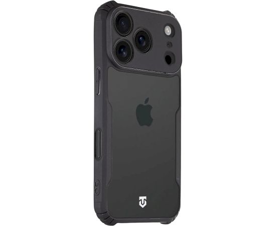 Tactical Quantum Stealth Cover Aizsargapvalks priekš Apple iPhone 17 Pro / caurspīdīgs/melns Neoriģinālie Maciņi