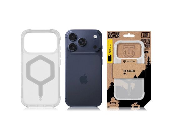 Tactical MagForce Hexagon Cover Aizsargapvalks priekš Apple iPhone 17 Pro / balts Neoriģinālie Maciņi