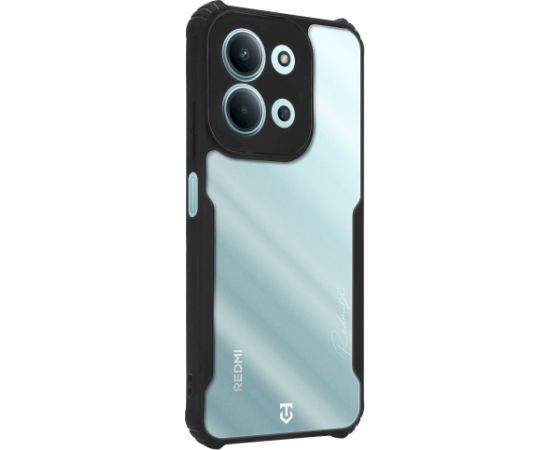 Tactical Quantum Stealth Cover Aizsargapvalks priekš Xiaomi Redmi 15C 4G/5G / caurspīdīgs/melns Neoriģinālie Maciņi