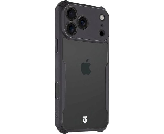 Tactical Quantum Stealth Cover Aizsargapvalks priekš Apple iPhone 17 Pro Max / caurspīdīgs/melns Neoriģinālie Maciņi