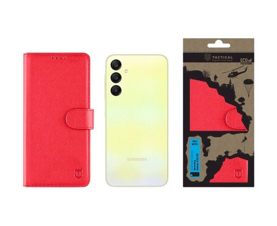 Tactical Field Notes Aizsargapvalks priekš Samsung Galaxy A25 5G / sarkans Neoriģinālie Maciņi