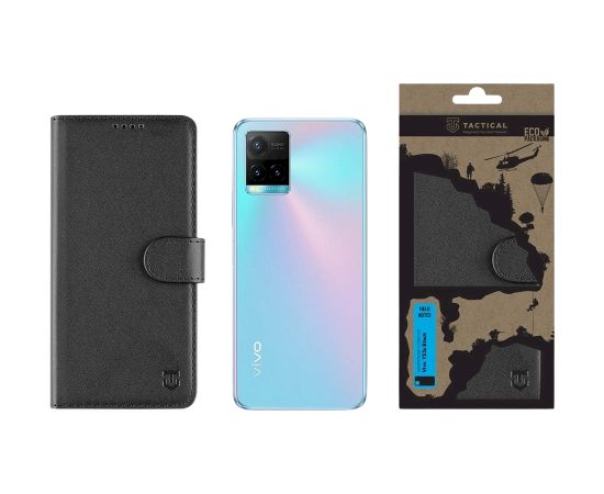 Tactical Field Notes Aizsargapvalks priekš Vivo Y33s / melns Neoriģinālie Maciņi