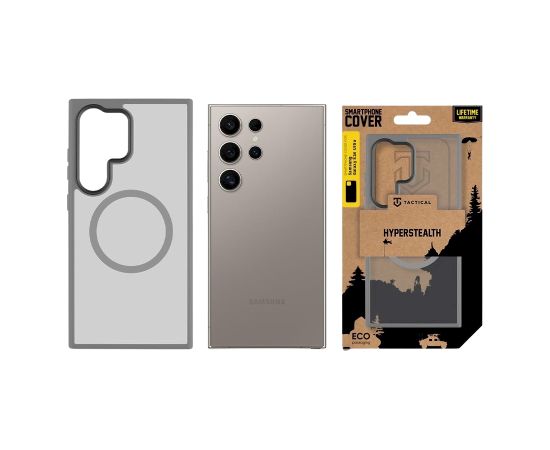Tactical MagForce Hyperstealth Cover Aizsargapvalks priekš Samsung Galaxy S24 Ultra / gaiši pelēks Neoriģinālie Maciņi