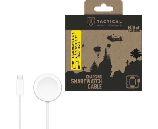 Tactical USB Charging Cable Uzlādes kabelis priekš Apple Watch Series 1-11/SE/SE 3/Ultra/Ultra 3 (USB-C) Data USB kabeļi