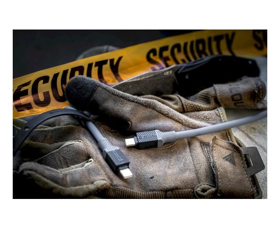 Tactical Fat Man Cable USB-C/Lightning Kabelis 1m / pelēks Data USB kabeļi