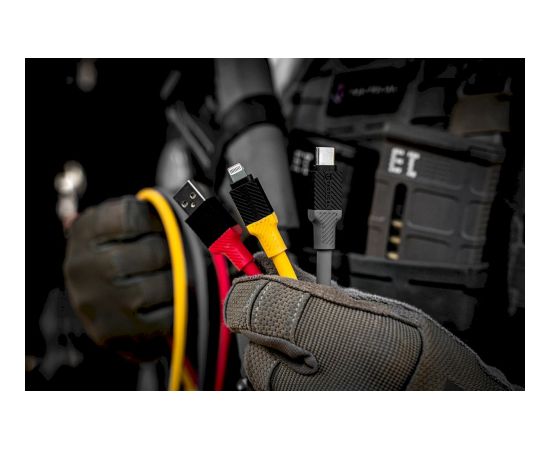 Tactical Fat Man Cable USB-C/Lightning Kabelis 1m / pelēks Data USB kabeļi