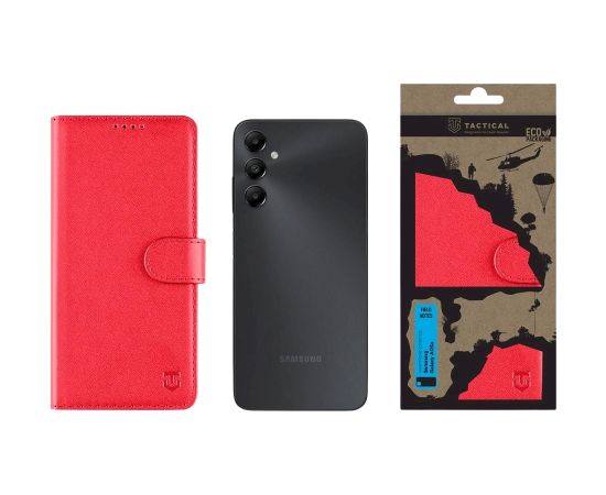 Tactical Field Notes Aizsargapvalks priekš Samsung Galaxy A05s / sarkans Neoriģinālie Maciņi