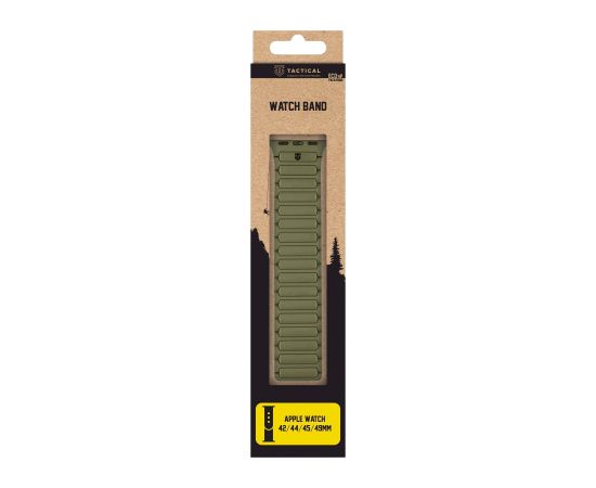Tactical MagBand Viedpulksteņu siksniņa priekš Apple Watch 42/44/45/46/49 / meža zaļš Smart-Watch aksesuāri