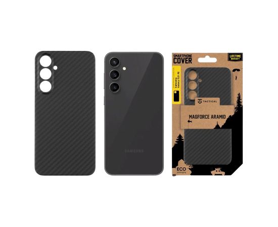 Tactical MagForce Aramid Cover Aizsargapvalks priekš Samsung Galaxy S23 FE / melns Neoriģinālie Maciņi