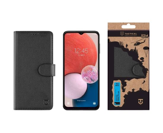 Tactical Field Notes Cover Aizsargapvalks priekš Samsung Galaxy A13 4G / melns Neoriģinālie Maciņi