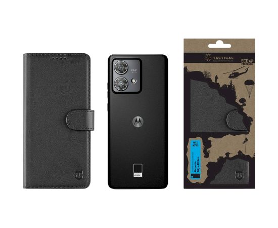 Tactical Field Notes Aizsargapvalks priekš Motorola Edge 40 Neo / melns Neoriģinālie Maciņi