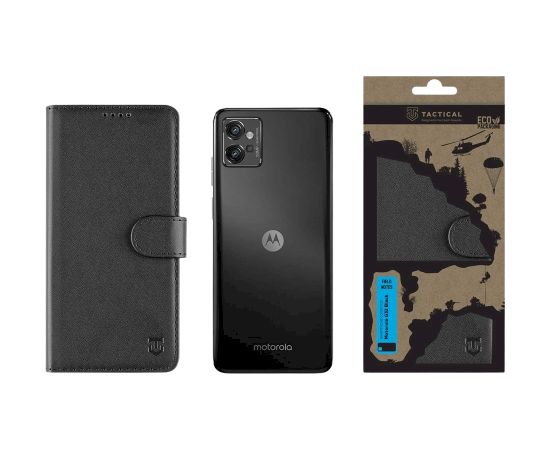 Tactical Field Notes Aizsargapvalks priekš Motorola G32 / melns Neoriģinālie Maciņi
