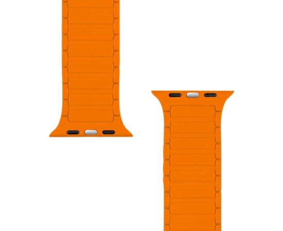 Tactical MagBand Магнитный ремешок для часов Apple Watch 42/44/45/46/49 / серый/оранжевый Smart pūlksteņu aksesuāri