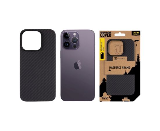 Tactical MagForce Aramid Cover Aizsargapvalks priekš Apple iPhone 14 Pro / melns Neoriģinālie Maciņi