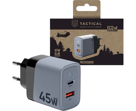 Tactical Microgrid GaN Charger Зарядное устройство 45W / серый Зарядные устройства