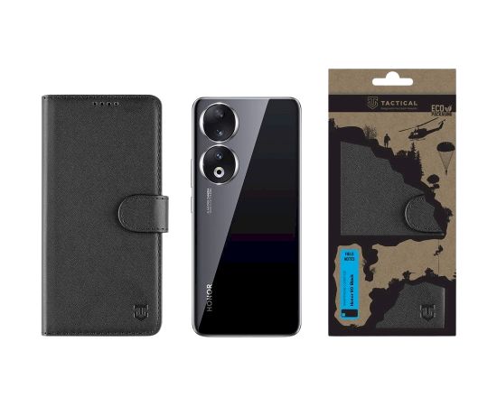 Tactical Field Notes Aizsargapvalks priekš Honor 90 / melns Neoriģinālie Maciņi