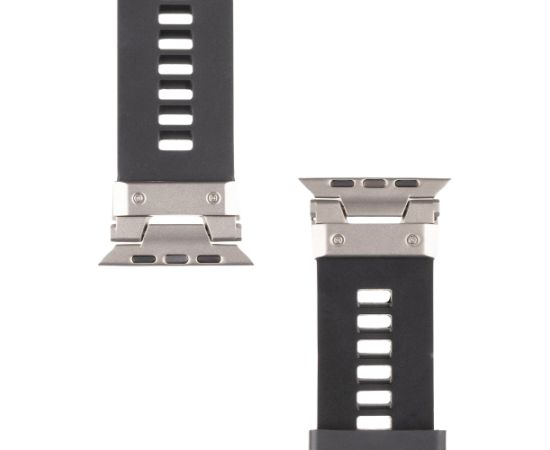 Tactical Tough Band Viedpulksteņu siksniņa priekš Apple Watch Ultra / melns Smart-Watch aksesuāri