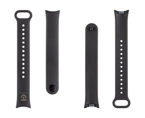 Tactical 846 Silicone Band Viedpulksteņu siksniņa priekš Xiaomi Smart Band 8/9/10 / melns Smart-Watch aksesuāri