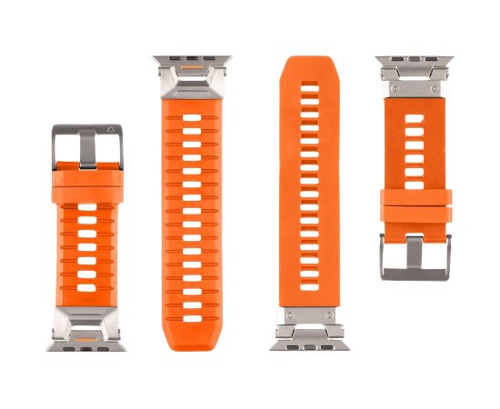 Tactical Tough Band Ремешок для часов Apple Watch Ultra / оранжевый Smart pūlksteņu aksesuāri