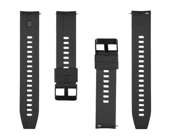 Tactical Quick Release Viedpulksteņu siksniņa 20mm / melna Smart-Watch aksesuāri