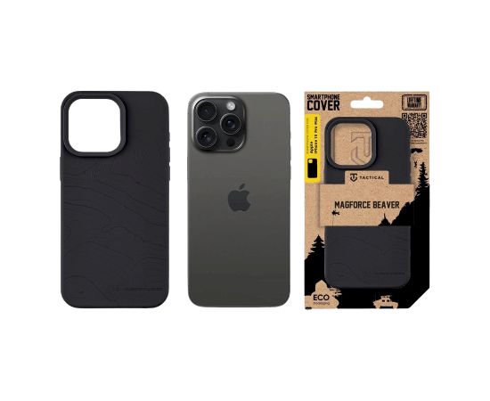 Tactical MagForce Beaver Cover Защитный чехол для iPhone 15 Pro Max / асфальтовый Чехлы - альтернативные