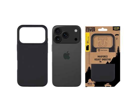 Tactical MagForce Velvet Smoothie Cover Aizsargapvalks priekš Apple iPhone 17 Pro / asfalts Neoriģinālie Maciņi