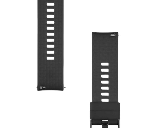 Tactical Quick Release Silicone Band Ремешок для часов 22mm / чёрный Smart pūlksteņu aksesuāri