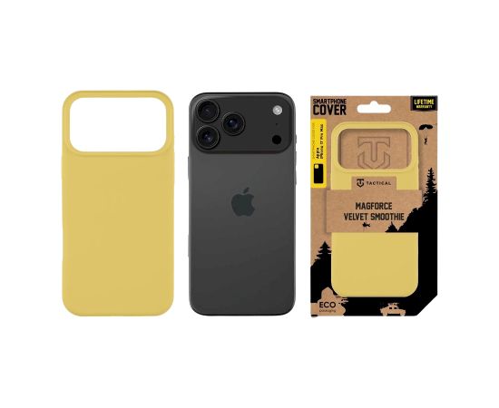 Tactical MagForce Velvet Smoothie Cover Aizsargapvalks priekš Apple iPhone 17 Pro Max / banāns Neoriģinālie Maciņi