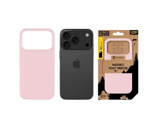 Tactical MagForce Velvet Smoothie Cover Aizsargapvalks priekš Apple iPhone 17 Pro / rozā pantera Neoriģinālie Maciņi