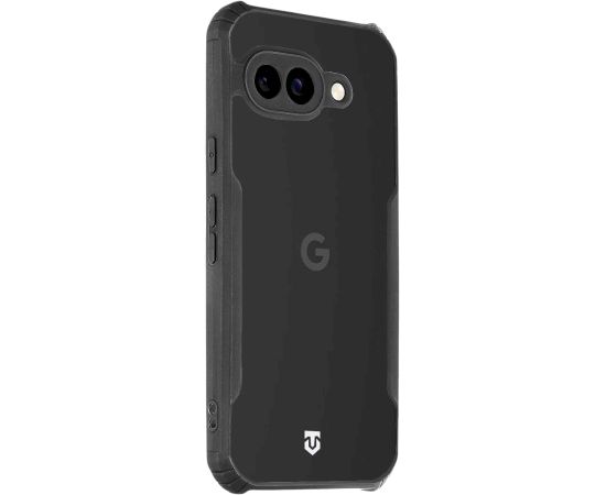 Tactical Quantum Stealth Cover Aizsargapvalks priekš Google Pixel 9a / caurspīdīgs/melns Neoriģinālie Maciņi