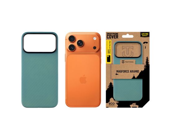 Tactical MagForce Aramid Cover Aizsargapvalks priekš Apple iPhone 17 Pro Max / zils Neoriģinālie Maciņi