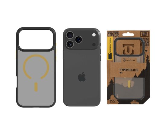 Tactical MagForce Hyperstealth 2.0 Cover Защитный чехол для iPhone 17 Pro Max / чёрный/жёлтый Чехлы - альтернативные