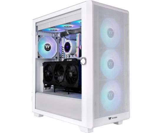 Thermaltake S250 ARGB, tower case (white, tempered glass) Корпуса