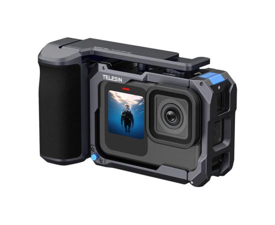 StreetGrip Telesin GoPro Hero 9-13 kit with cage Sporta kameru aksesuāri