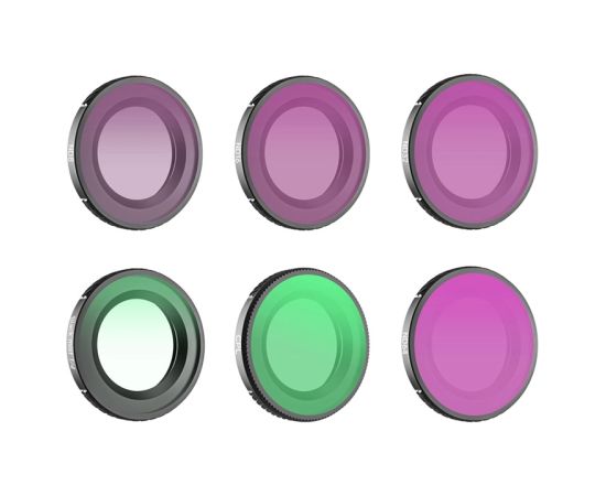 Set of 6 Sunnylife 1/4 Black Mist + CPL + ND8 + ND16 + ND32 + ND64 filters for Osmo Nano Sporta kameru aksesuāri