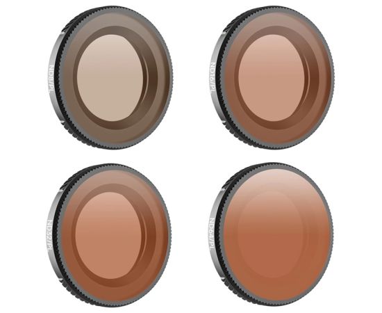 Set of 4 Sunnylife ND8/PL + ND16/PL + ND32/PL + ND64/PL filters for Osmo Nano Aksesuāri sporta kamerām