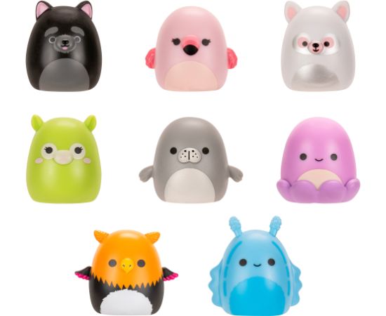 SQUISHMALLOWS SQUISH-A-LONGS figūriņas, 8 gab., 2,5 cm Jaunumi, Bērnu preces