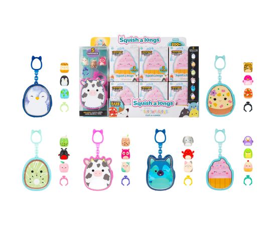 SQUISHMALLOWS CLIP-A-LONGS брелок-сюрприз с фигурками, 2,5 cm Новости - Детские товары