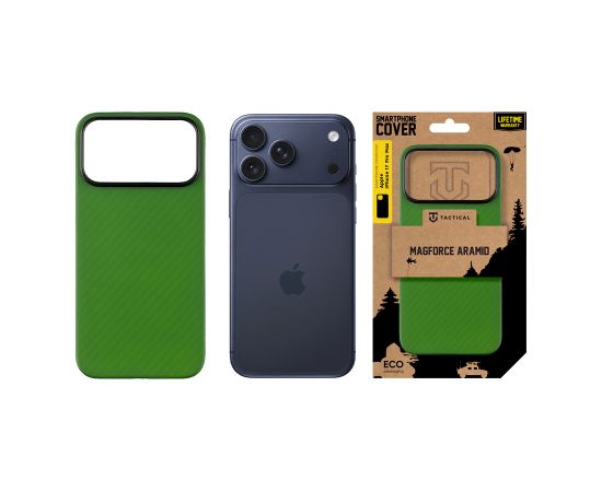 Tactical MagForce Aramid Cover Защитный чехол для Apple iPhone 17 Pro Max / зелёный Toad Чехлы - альтернативные