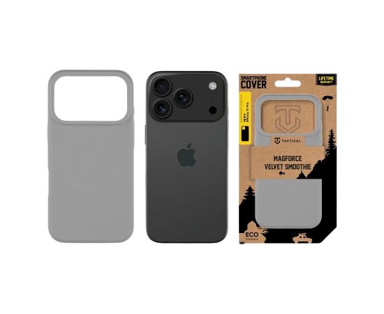 Tactical MagForce Velvet Smoothie Cover Защитный чехол для Apple iPhone 17 Pro / серый Чехлы - альтернативные