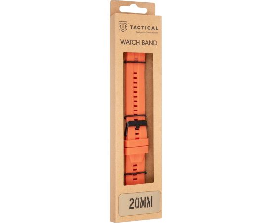 Tactical Quick Release Silikona siksniņa 20mm / oranža Smart-Watch aksesuāri
